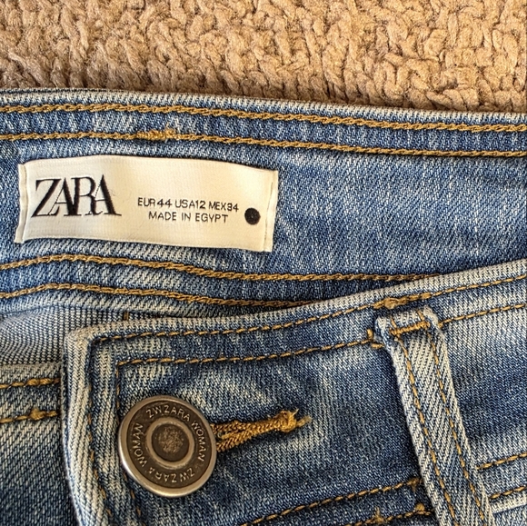 Zara Marine Straight Leg Jean Size 12 - Picture 12 of 12